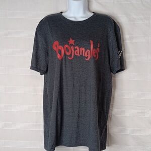 Anvil Bojangles Famous‎ Chicken 'N Biscuits T-Shirt Size Large Dark Gray Red